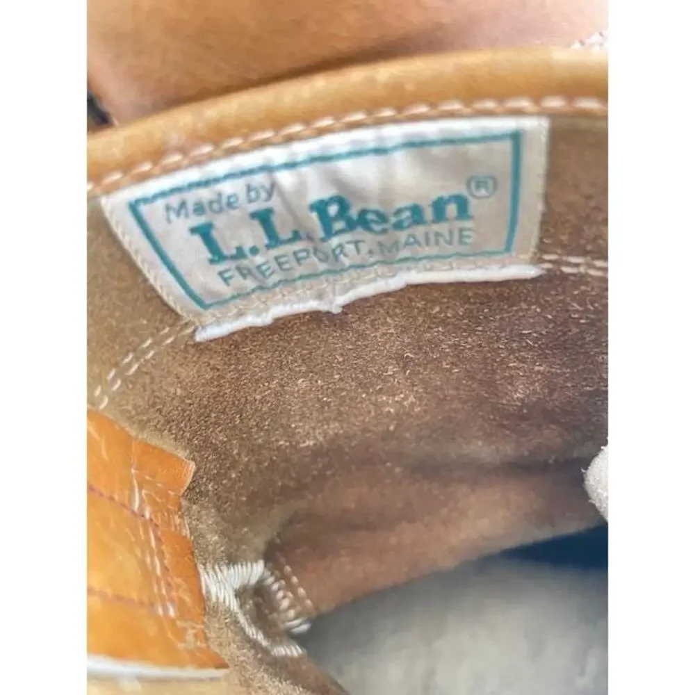 L.L. Bean Maine Hunting Shoes Boots Sz 13M Sherpa Liners Archival Vintage 1960s